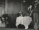 Jan Englert (Leon Węgorzewski), Stanisława Celińska (Zofia Plejtus), Halina Mikołajska (Janina Węgorzewska), Edmund Fidler (Apolinary Plejtus)<br/> fot. Edward Hartwig